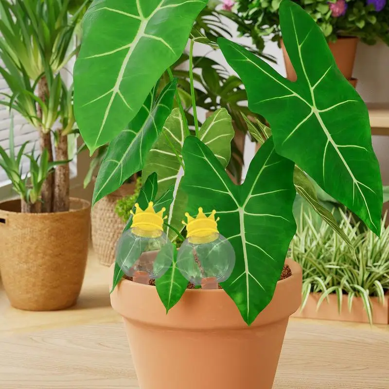 

Plant Watering Globes Indoor Outdoor Plant Watering Bulbs 2 Pieces Automatic Dripper Spike Balls Gardening Accessories Waterer