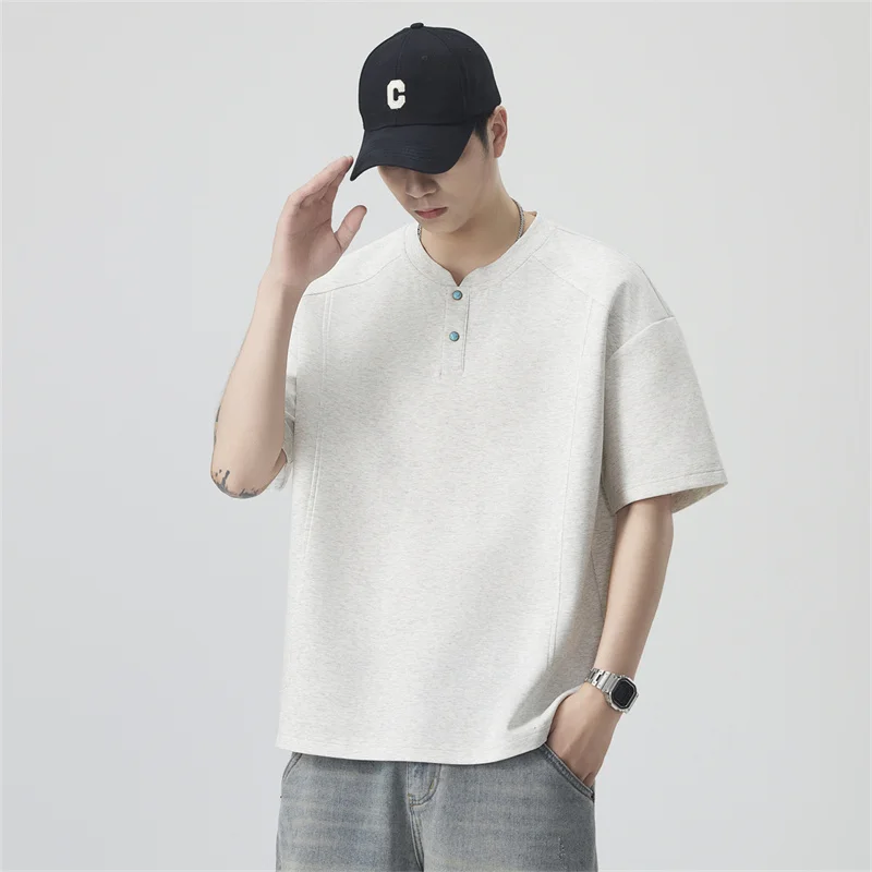 2026 Summer New Style Men's Fashion Sporty Versatile Short-Sleeved T-Shirt POLO Shirt — купить у AliExpress WW