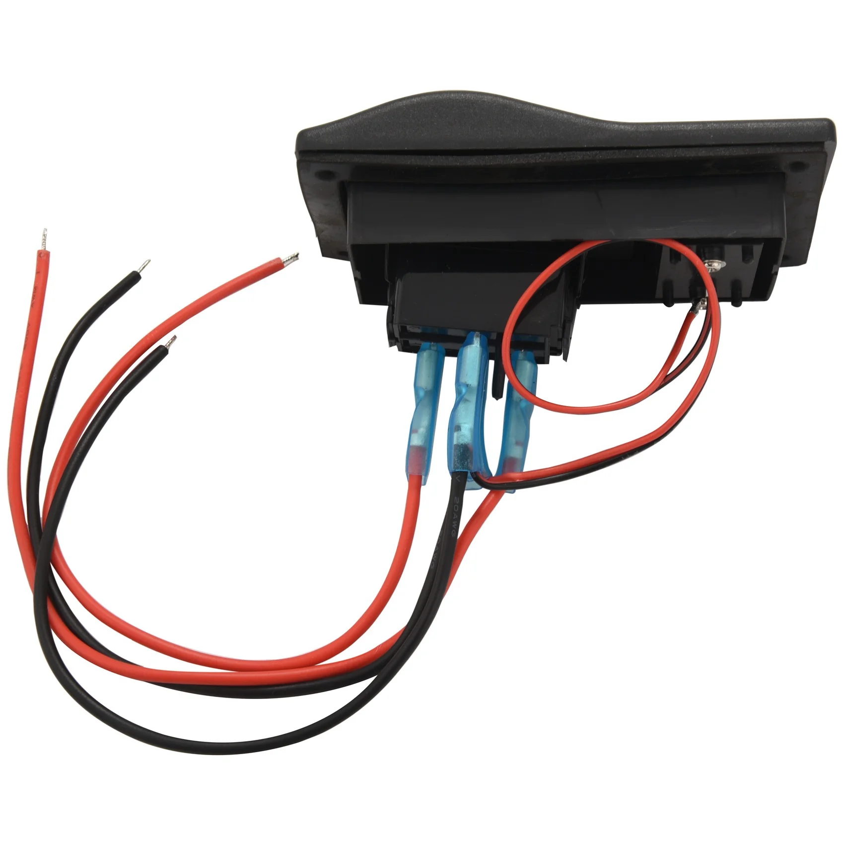 A83I-2X 12-24V LED Dual Batterie Test Panel Rocker Schalter Auto Lkw Marine Boot Voltmeter 4P ON-OFF-ON