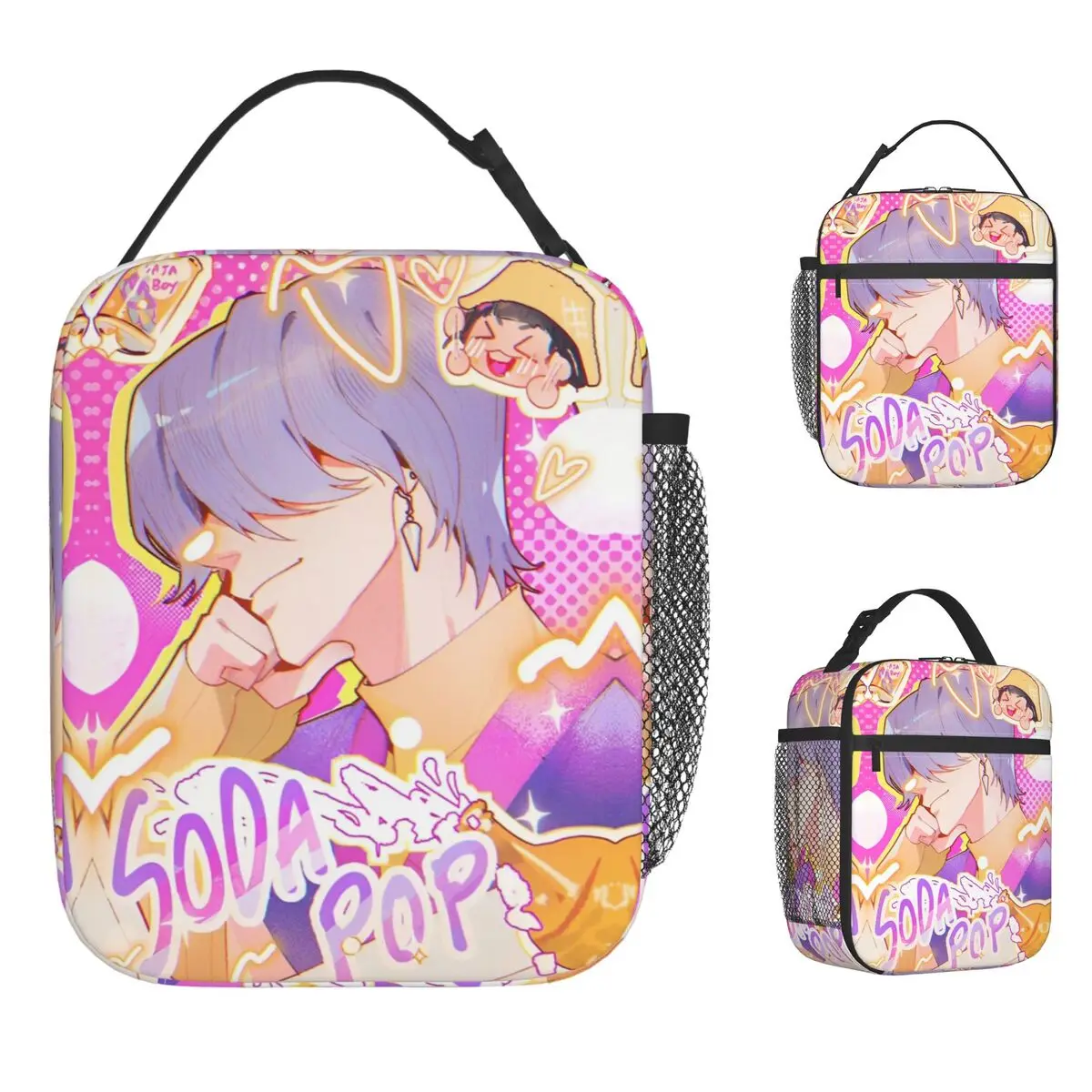 

Saja Boys Kpop Demon Hunter Lunch Bag Fun Lunch Box For Child Travel Convenient Cooler Bag Oxford Graphic Design Tote Food Bags