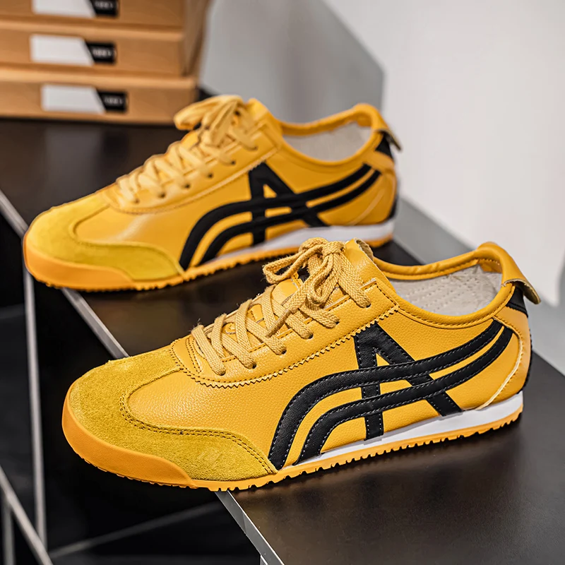 

High Quality Leather Men Casual Sneakers Classic Low Cut Brand Sneakers Man Lightweight Flat Women Walking Shoes zapatos hombre