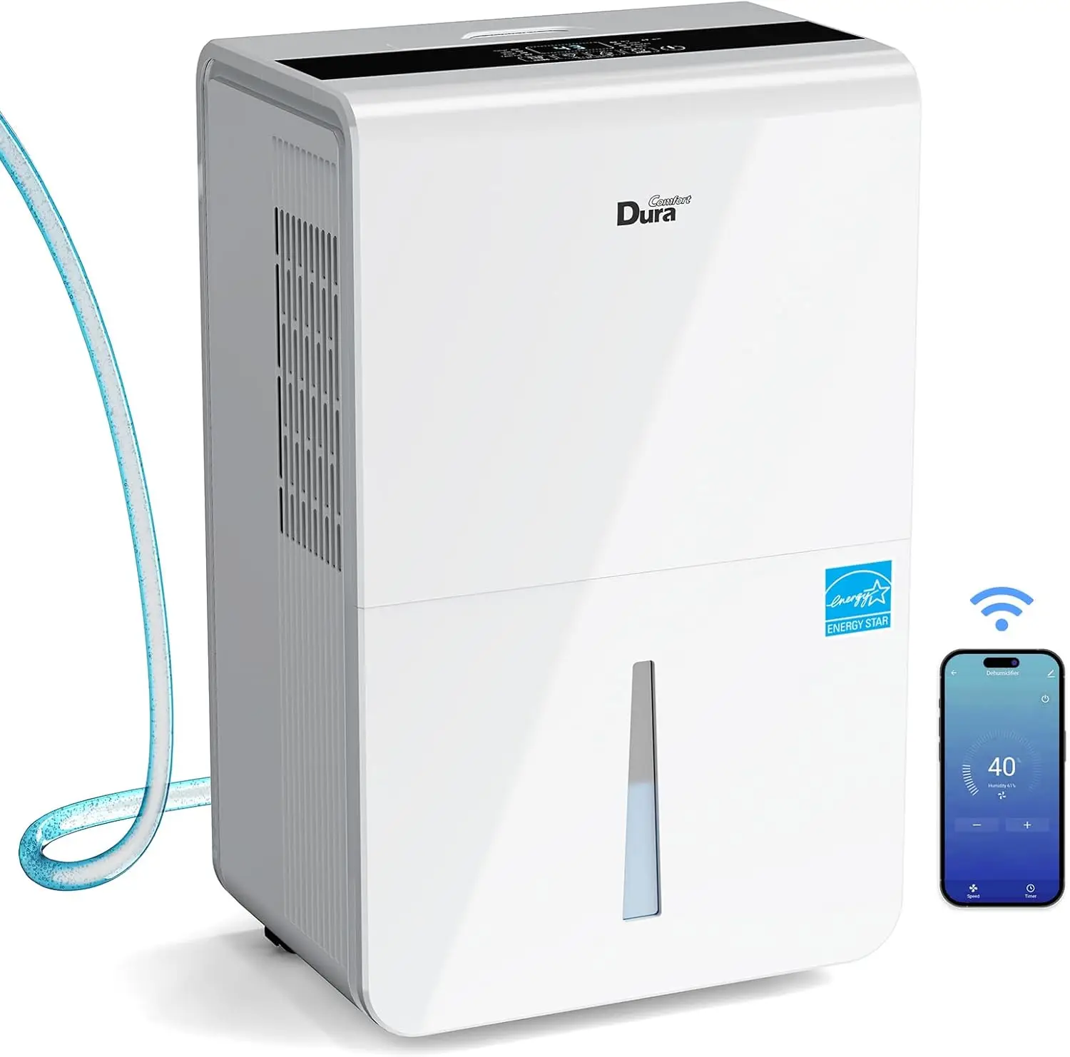 เครื่องลดความชื้นที่ได้รับการรับรอง Energy Star พร้อม WiFi สำหรับ4500ตร. ม.