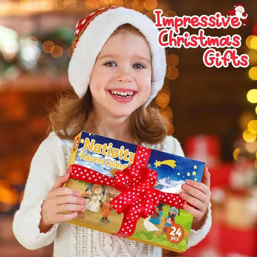 

-Новый календарь христианских советов, религиозный календарь на Рождество, набор сцен для Рождества, календарь на Рождество для детей Bo