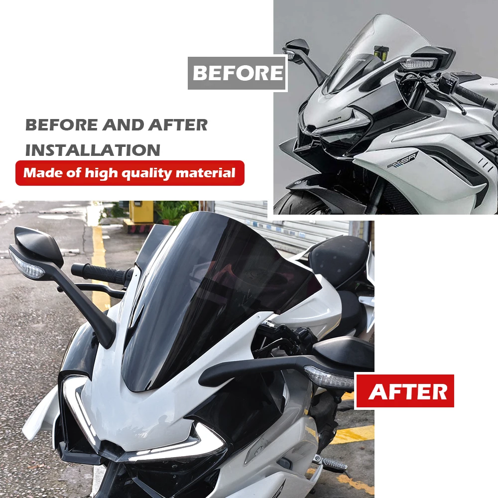 CF 500SR Frontal Spoilers Downforce Winglet Aerodynamic Wing Front Deflector Side Fairing Set For 500 SR 500SR CF500SR