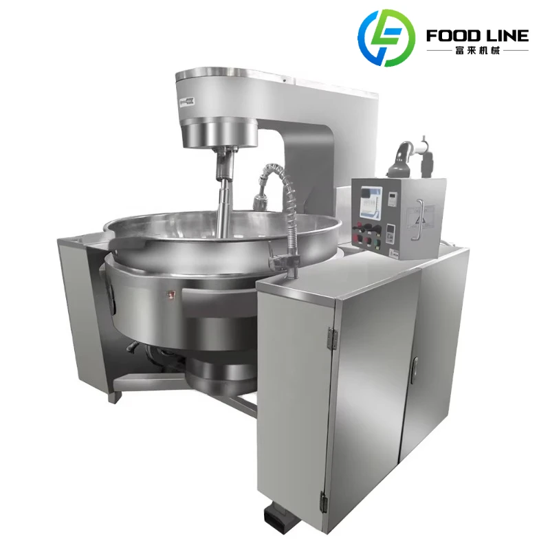 Customized Planetary Mixing Wok With Scraping Function Bottom Scraper Mixer Prevent Burning Sticking For Viscosity Food Cooking