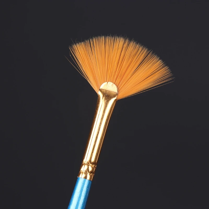 14 個のアクリルアーティストペイントブラシオイル水彩画ナイロンヘアパレットセット