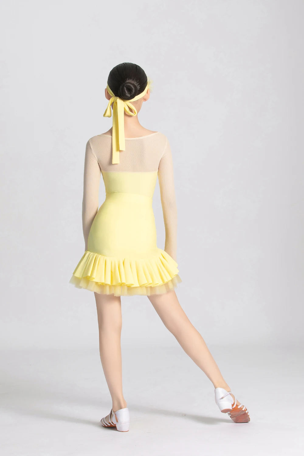 Vêtements latins, vêtements d'entraînement pour enfants, nouveaux styles de printemps et d'été, vêtements de performance professionnelle de danse avancée en maille