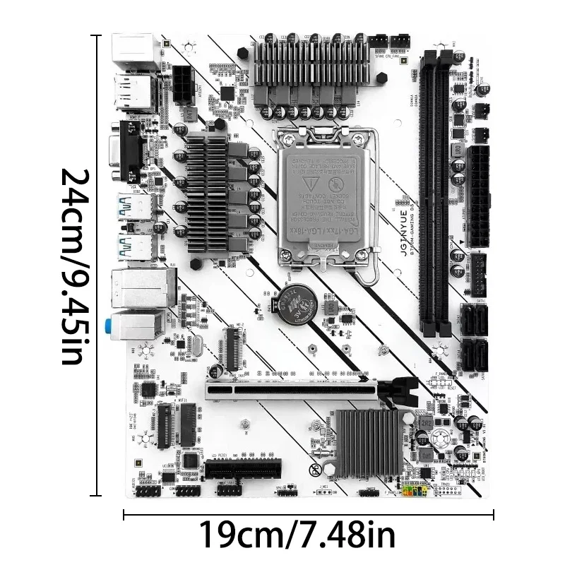 JGINYUE B760 Motherboard M-ATX LGA1700 Support Intel Core i3/i5/i7/i9 12th 13th 14th 12400F/13400F DDR5 Desktop B760M GAMING