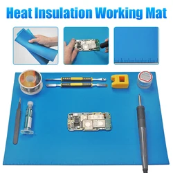 Multi Functional Silicon Soldering Mat Maintenance Pad Soldering Station for BGA Soldering Station Work Pad Desk Platform