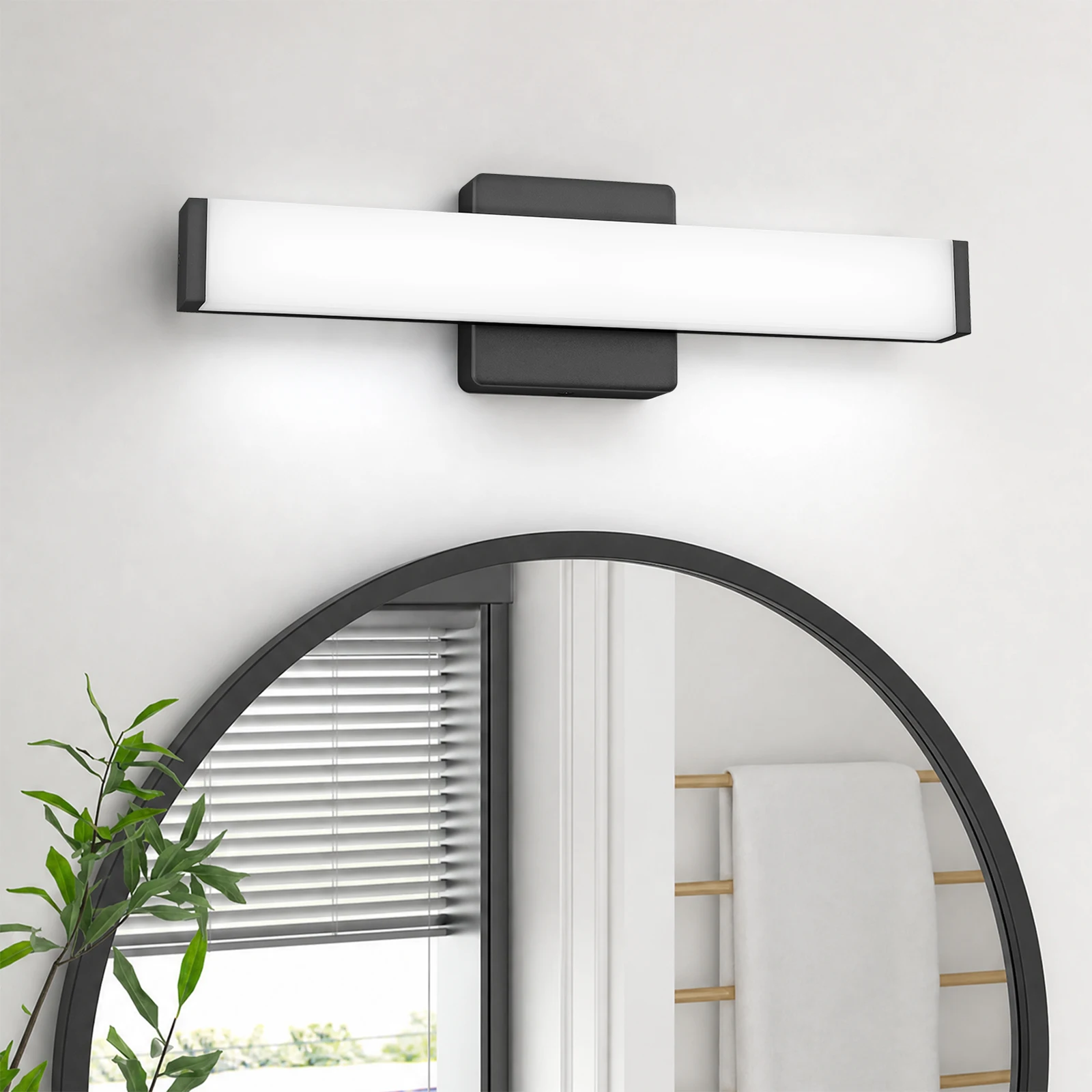 Dressing Table Vanity With Lighted Mirror - Luminária de parede LED para banheiro,