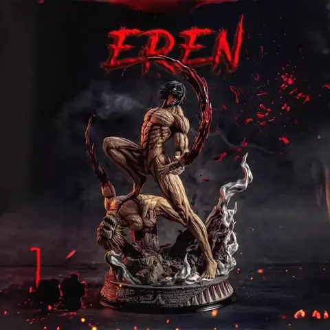 29cm/11.4inch Eren Jaeger Figure Manga Attack On Titan Anime Figures Jaeger Pvc Model Statue Doll Collection Decoration Toy Gift