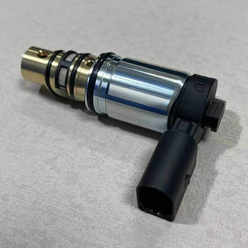 Automotive air conditioner compressor electronic control valve solenoid valve