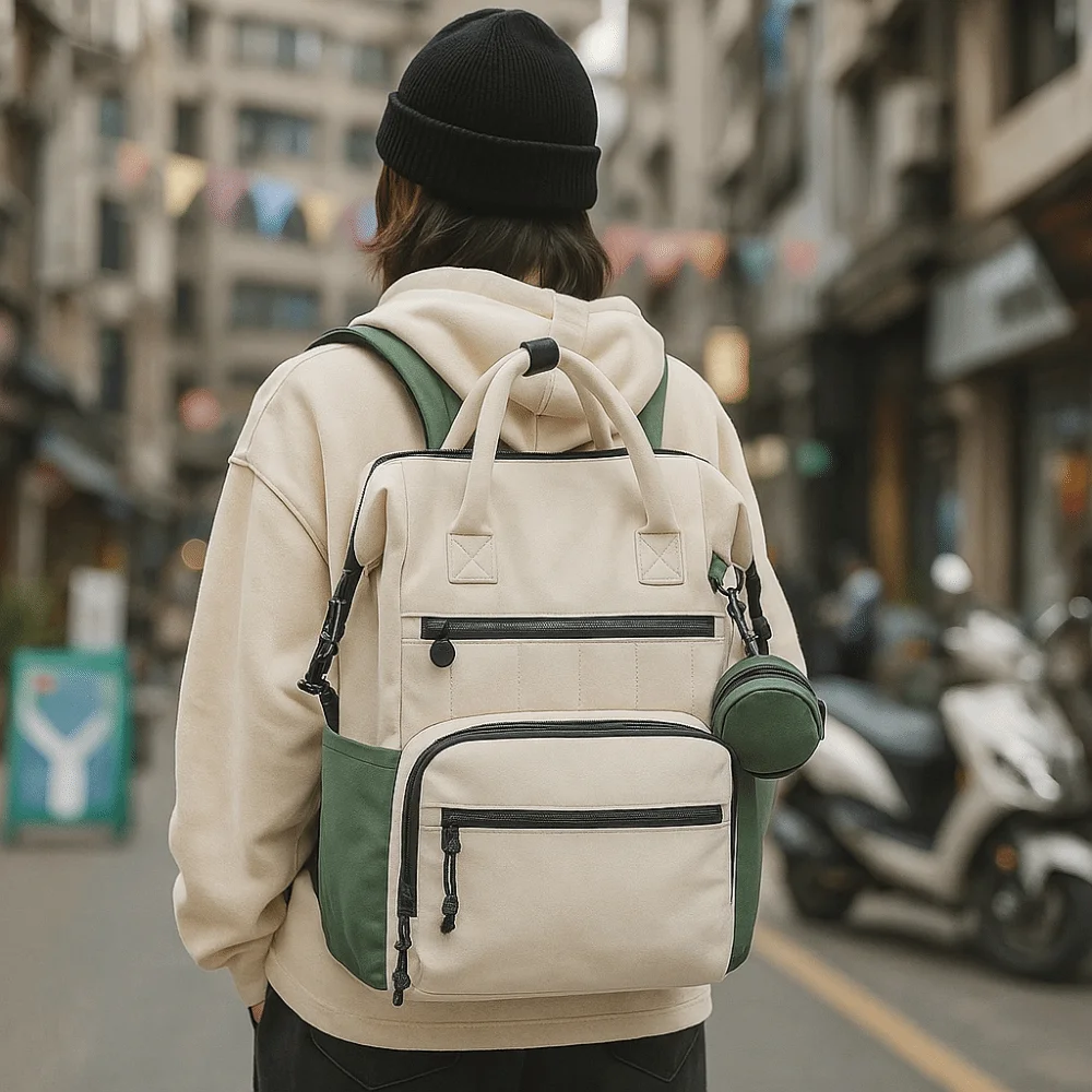 Practical Large Capacity Multi Functional Backpack Fashion Wear-resistant Large Capacity Bag Polyester Diaper Bag Travel