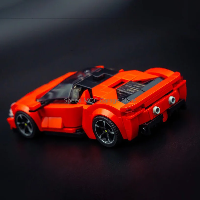 

Iconic Red Supercar Replica Building Blocks MOC Set, High-Detail Sports Car Model, DIY Assembly Toy Gift