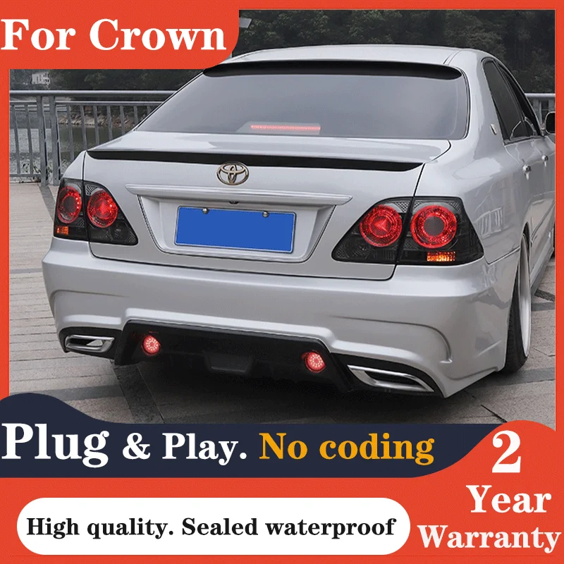 

Car Accessories For Toyota Crown 2003-2009 LED taillight for crown rear lamp with dynamic turn signal+drl+brake+reverse