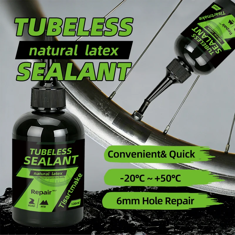 Selante para Pneus de Bicicleta Tubeless, Fluido de Reparação de Furos, Látex de Longa Duração, Selagem Rápida para Pneus de MTB, Estrada, CX e Gravel