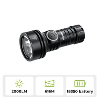 Wurkkos TS11 Mini 18350 Flashlight USB C Rechargeable EDC SFT40 Torch Powerful 2000LM RGB Auxiliary IP68 Waterproof Anduril 2.0