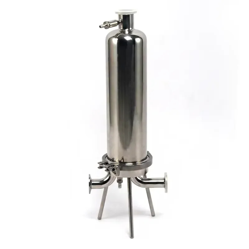 316L Stainless Steel Filter Housing High Flow Cross Flow Design for Vegetable Edible Oil Filtration Food Grade Industrial Use
