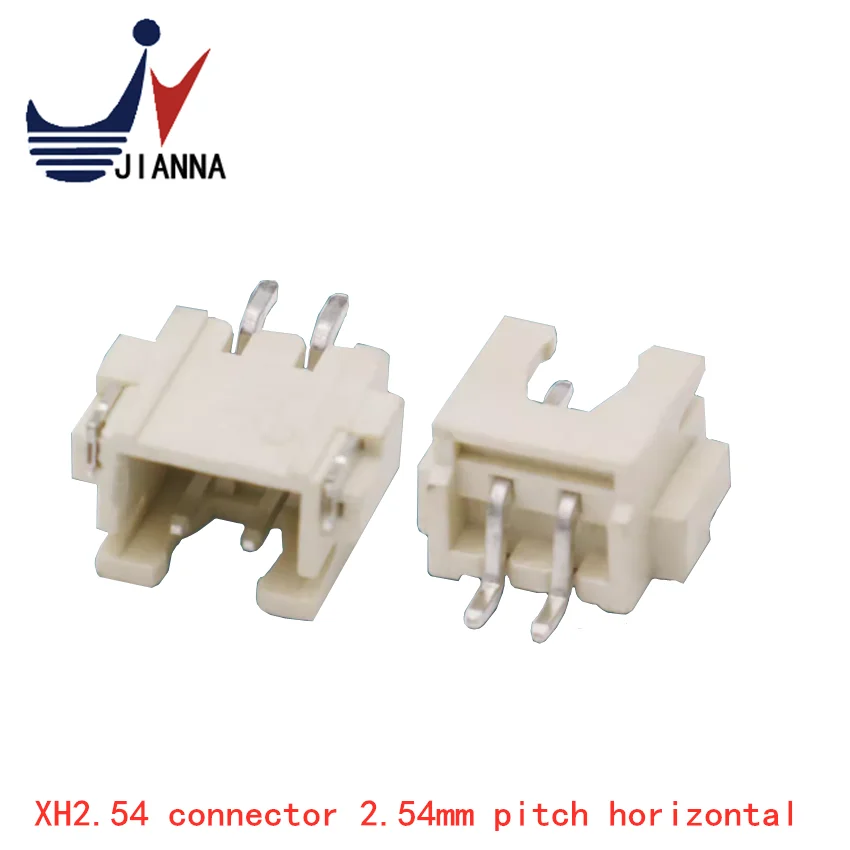 XH2.54 Connector 2.54mm pitch Horizontal SMT high temperature pin base 2P-16P connector socket 10PCS