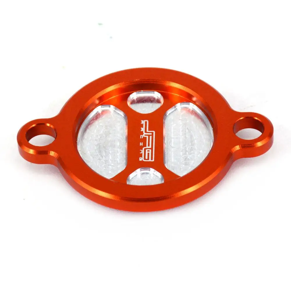 

Motorcycle Orange CNC Oil Filter Cover For KTM 250SX-F 2013-2021 250XC-F 2013-2020 250EXC-F 2014-2021 250XCF-W 2014-2016 350SX-F