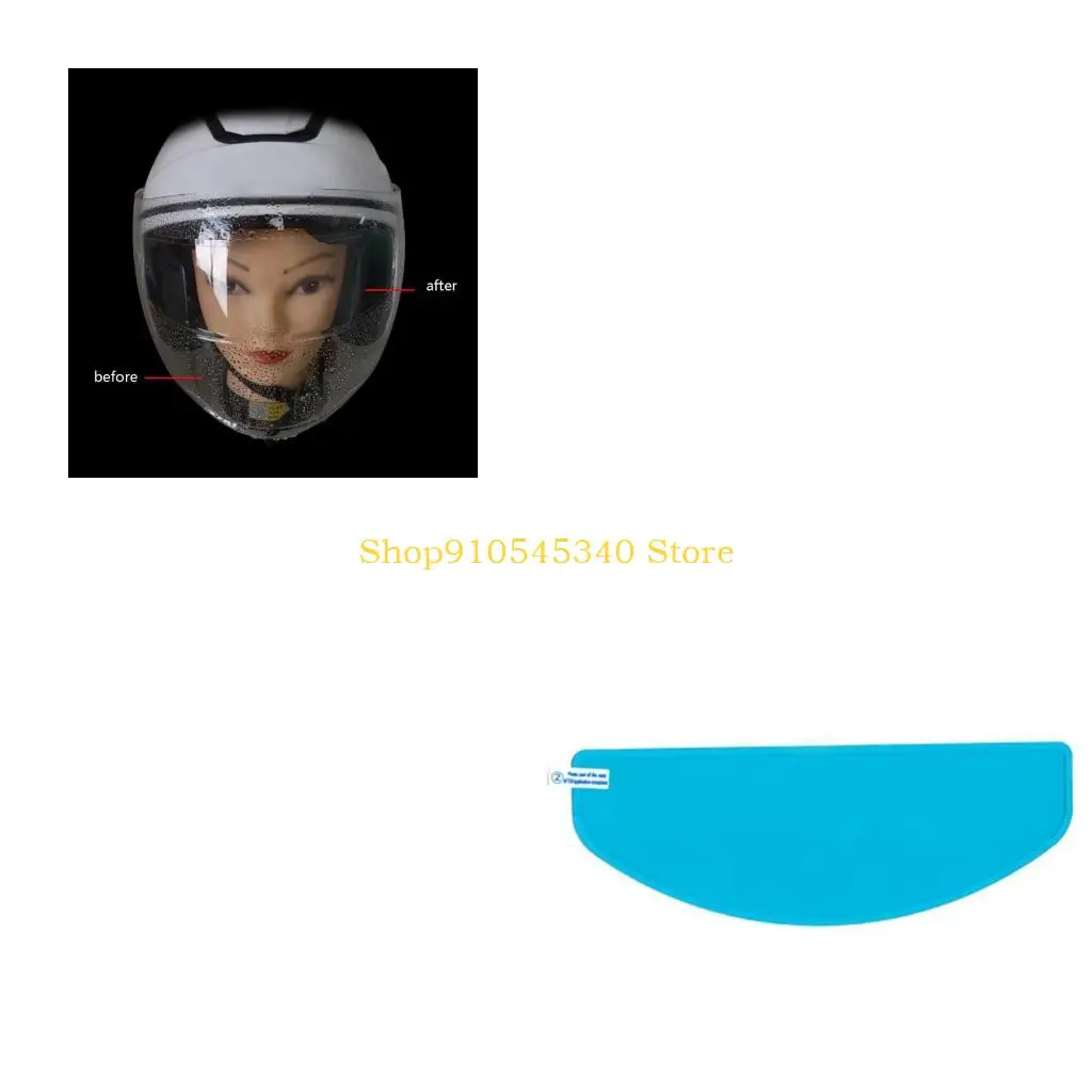 

U2JA Противотуманная непромокаемая пленка высокой четкости, прозрачная наклейка на линзы для мотоцикла, безопасность вождения