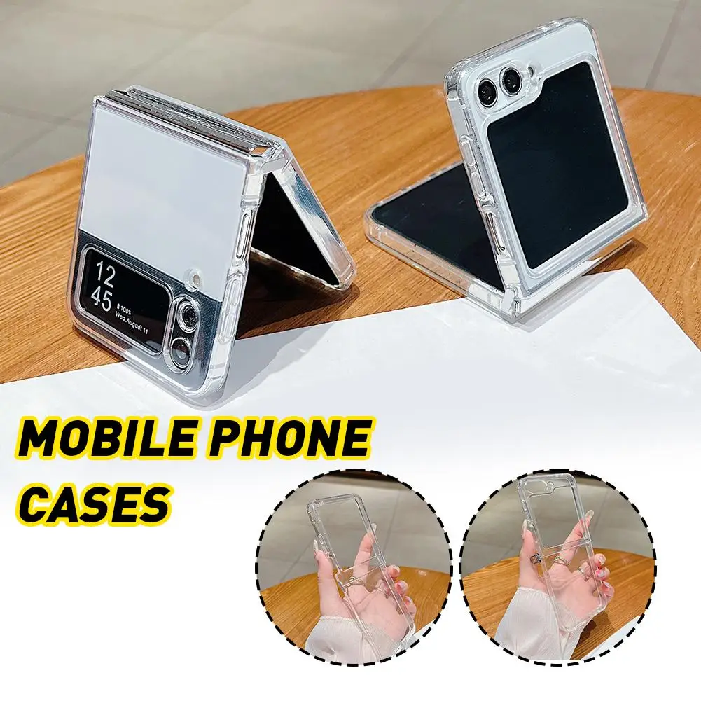 

Для телефона Z Flip 7, прозрачный противоударный защитный чехол из ТПУ, анти-желтение, тонкий для Z F E6e8