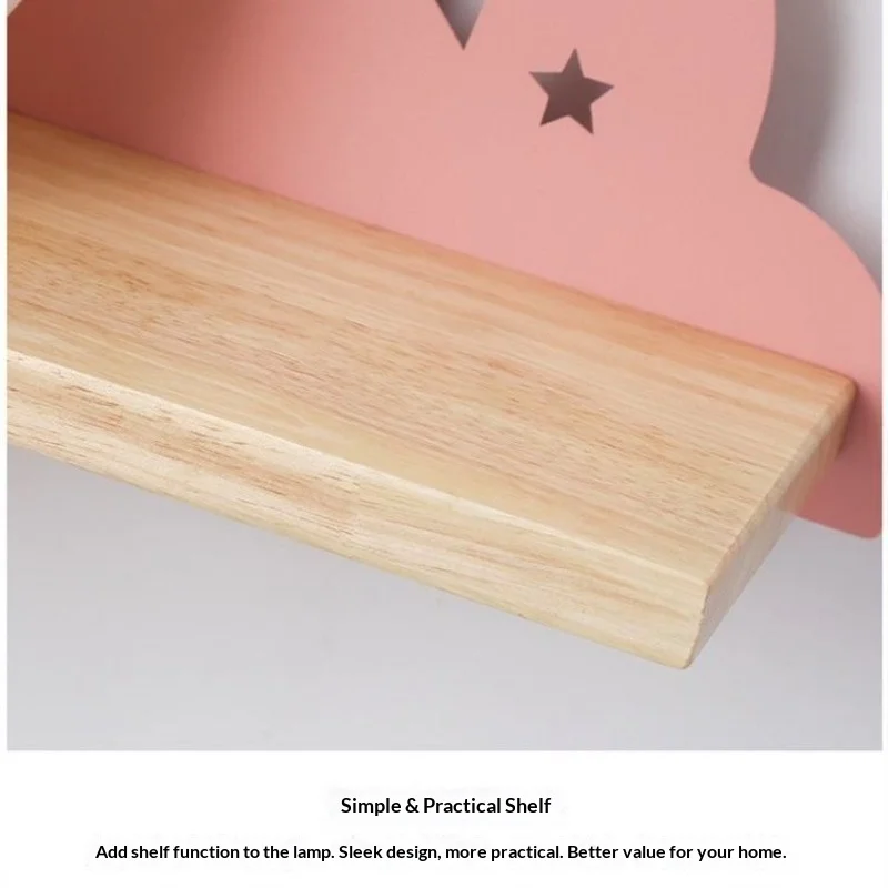 Nouveau nuage applique moderne minimaliste avec tirer cordon étagère pour chambre d'enfants éclairage de chevet décor de chambre à la maison applique murale lampe à LED