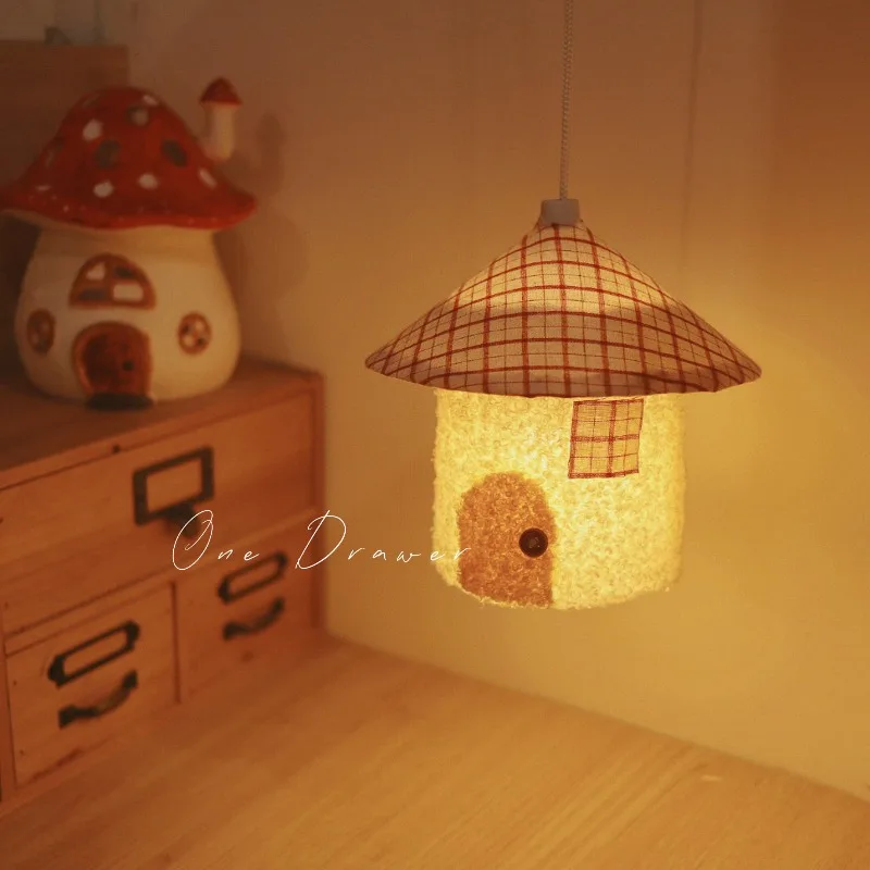 A Drawer Cute House-shaped Night Light Chandelier Handmade DIY Material Packaging Decorative Ornaments Perfect New Year Gift