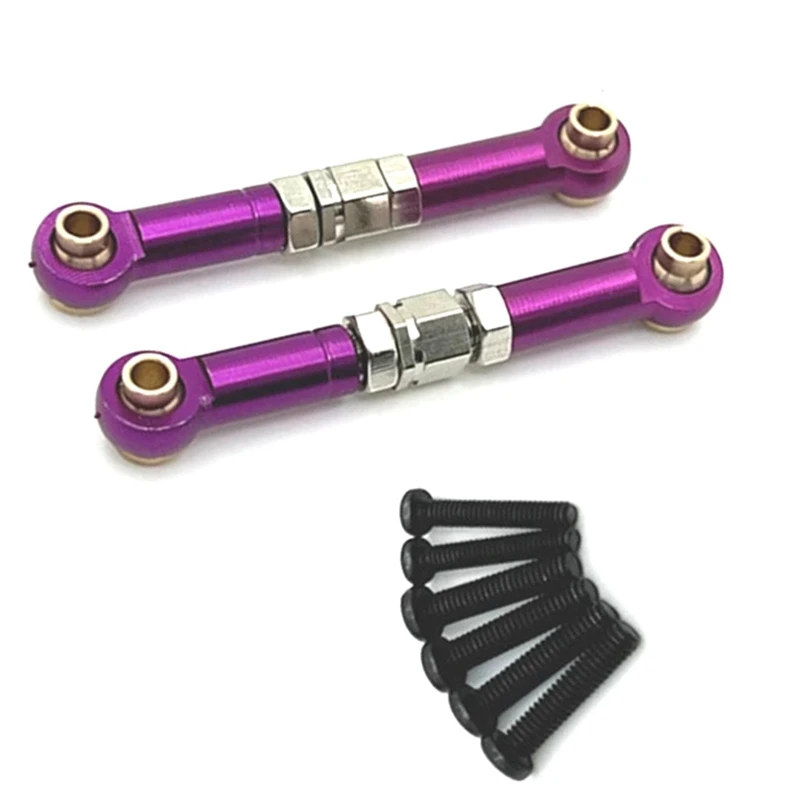 Varilla de enlace de dirección delantera de aluminio respetuosa con el medio ambiente para MJX 1/14 14209 14210 piezas de mejora de coche RC