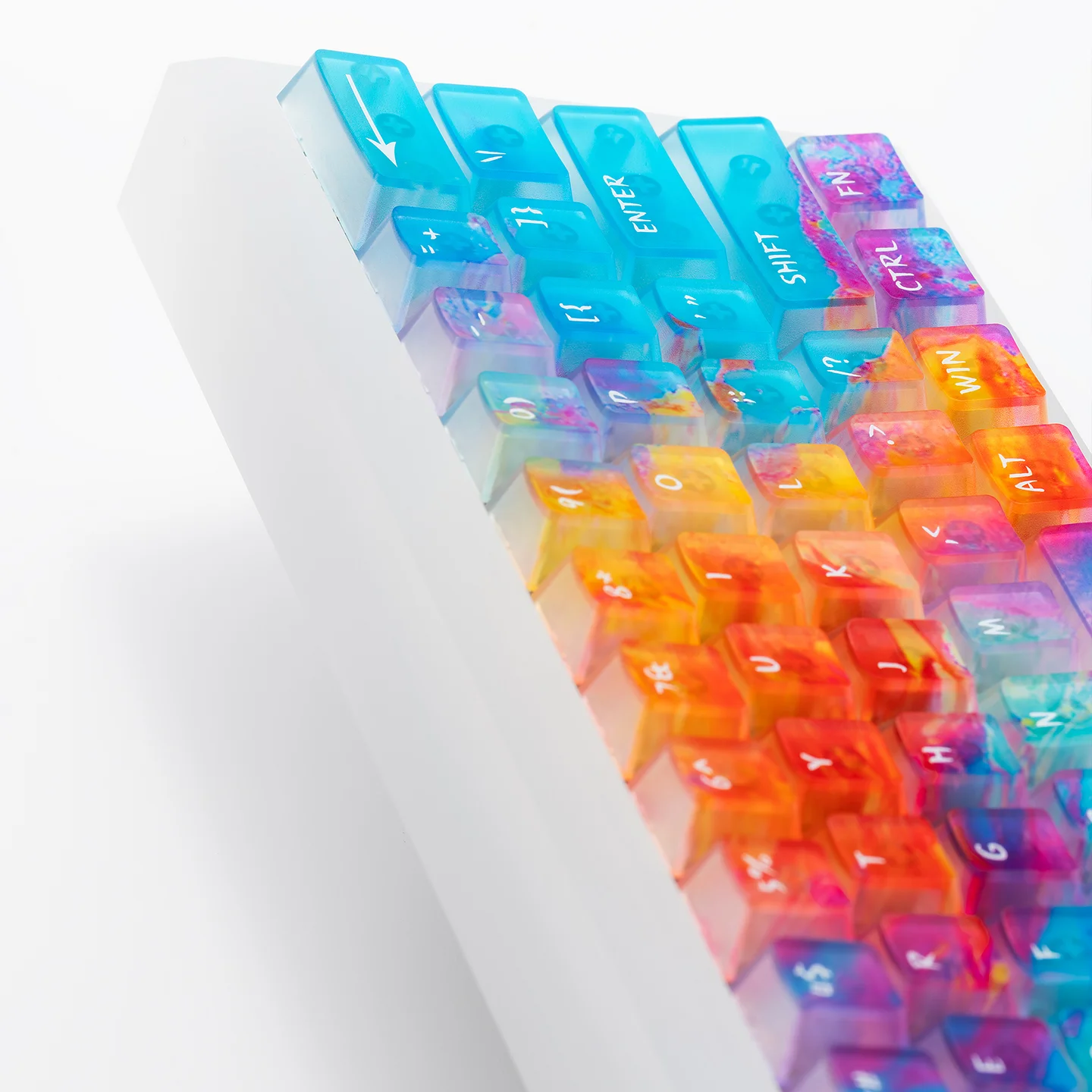 Kaizhou gradual change five-sided fog through keycap ai3D printing PC original Wooting magnetic axis mechanical keyboard