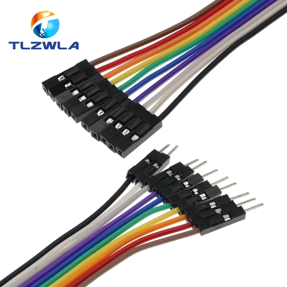 20MM 30MM 10Pin Double-end Alligator Clips jump Wire Male Female Crocodile Clip Test Lead Jumper Wire Line Cable DIY Connection