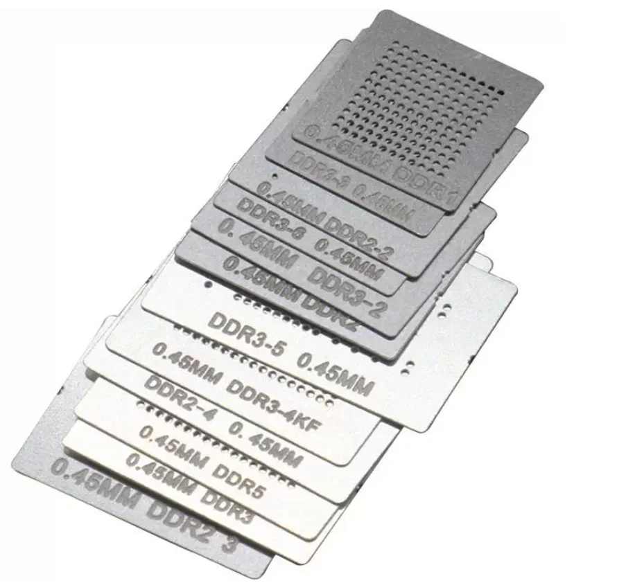 BGA reballing stencil fixture holder, suitable for DDR1, DDR2, DDR3 DDR5 DDR2-2,DDR3-3 DDR3-2, GDDR5 soldering rework and repair