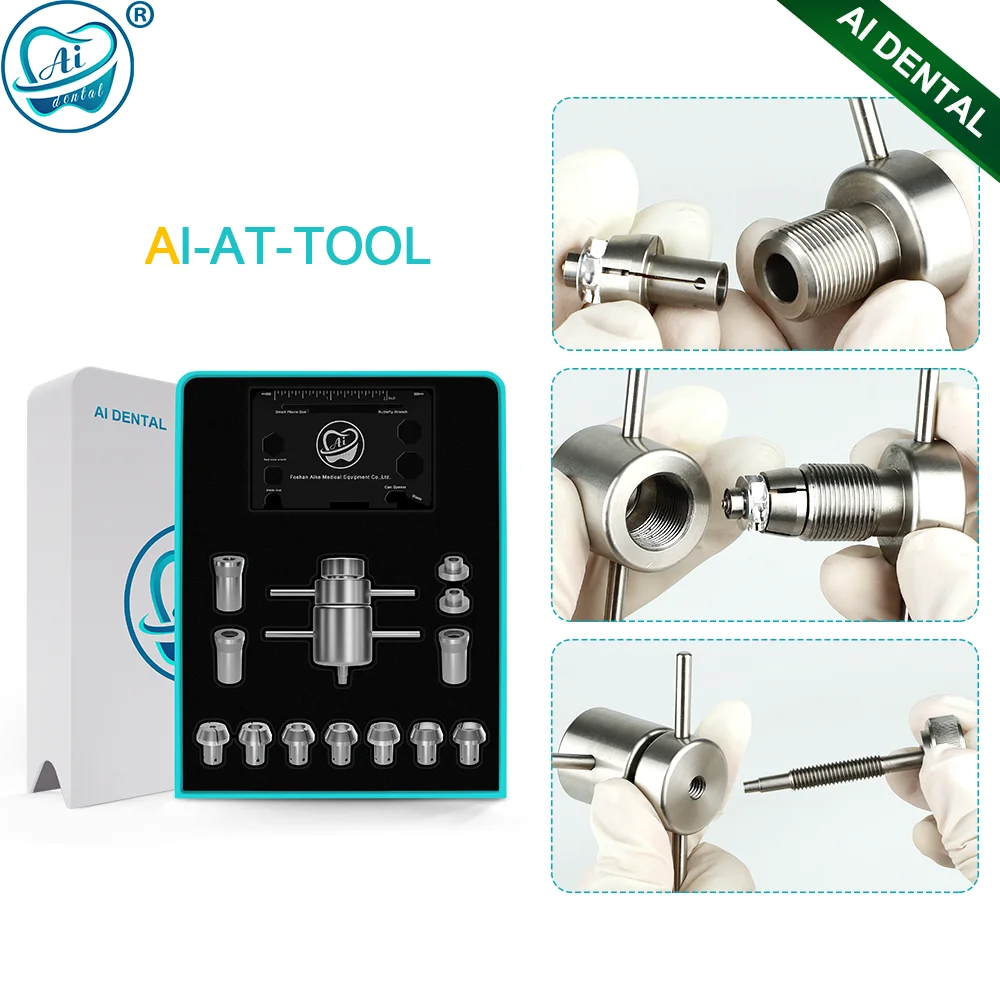 AT-TOOL Dental Remove Rotor Tools Handpieces Bearings Cartridge Disassembly Repair Turbine Maintenance Set Dentistry Equipment