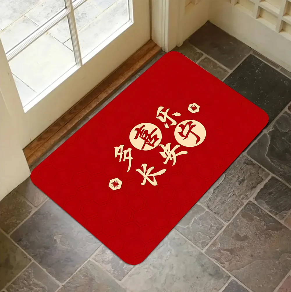 New Arrival Stylish Door Mat Multi Pattern Cat Nails Tulip Heart Horse Year Theme Living Room Bedroom Bathroom Entryway Rug