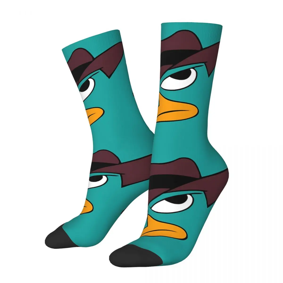 

Funny Men's Socks Green Bird Comic Retro Hip Hop Crew Sock Gift Pattern Printed