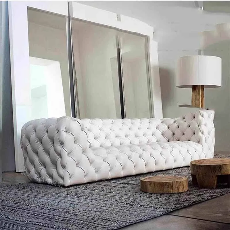 ما بعد الحداثة يتوهم غرفة المعيشة الأرائك كبيرة الاسترخاء الخشب الشمال الطابق أريكة استرخاء كرسي الحديثة الفريدة موبليس أثاث فريد من نوعه #3