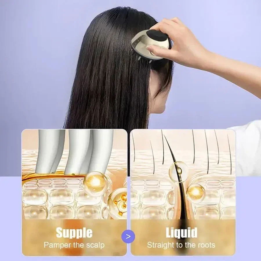 Scalp Applicator Comb Massage Head Hair Growth Regrowth Treatment Liquid Serum Essential Oil Brush for Prevent Hair Loss Care