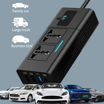 Deelife Car 220v Inverter 12 To 220 Voltage Power Converter 200W for 12V Vehicles Charger