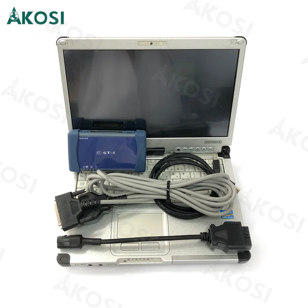 For Toyota Denso DST-i For Kubota DST-i diagnostic cable tool CFC2 laptop+Diagmaster PYTHON interface diagnostic tool