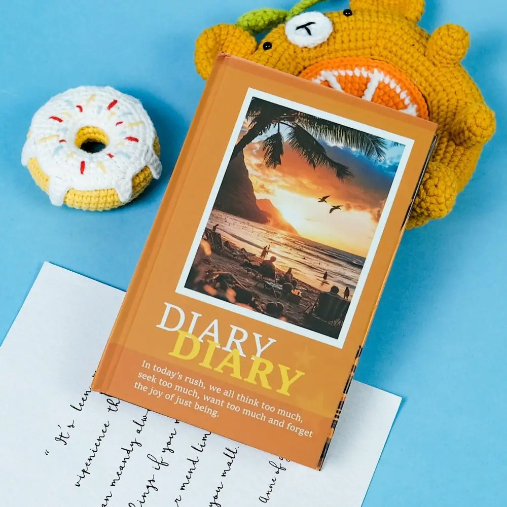 98 sheets Beach Agreement Theme Notebook romantic Creative Diary notebook Thick Paper Multifunction Diary Handbooks Gifts