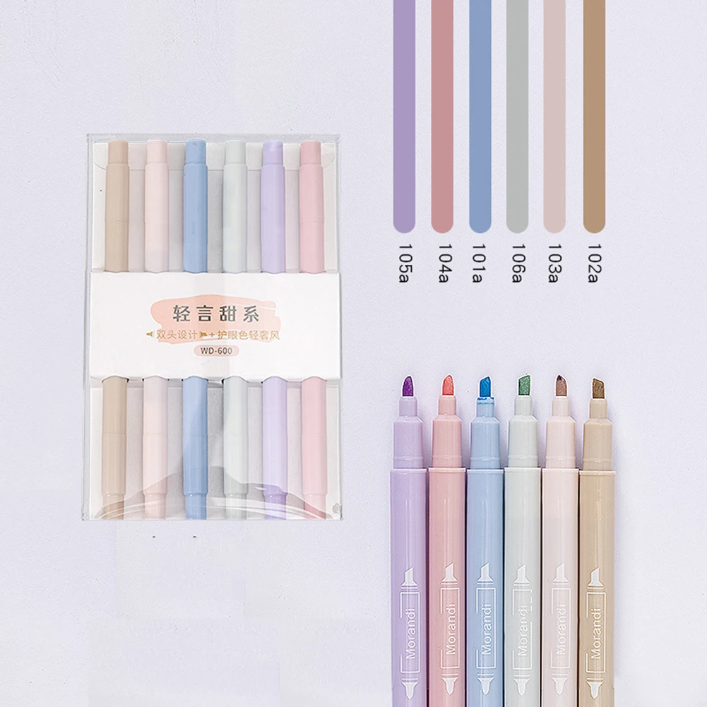 مزدوجة من جانب هايلايتر نصائح مزدوجة يكتب واضح بسلاسة علامة لطلاء ألبوم الصور