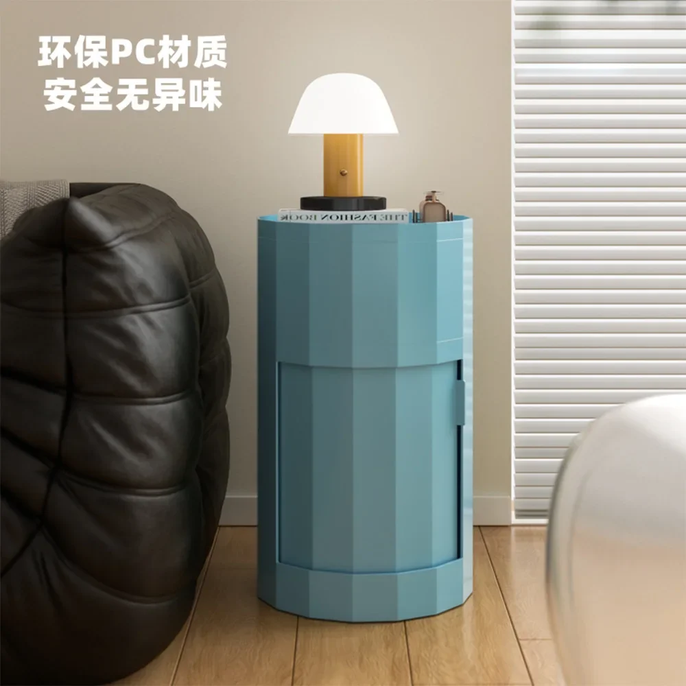 Functional Locker Storage Cabinet Creative Bedside Table with Pulley Bathroom Cabinet Living Room