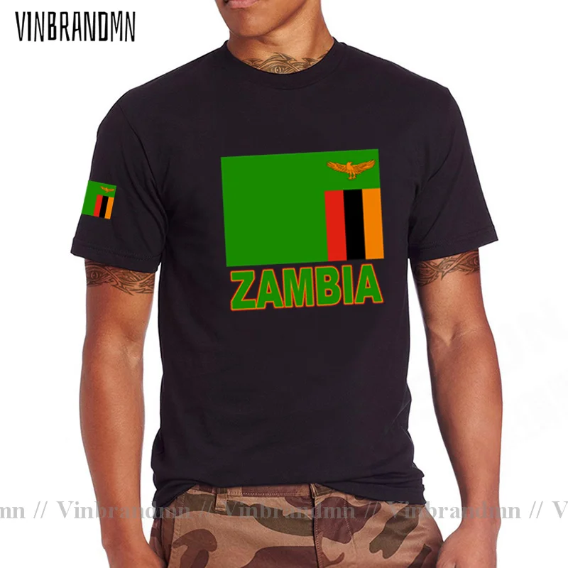 

Мужская футболка «Республика Замбия» Zambian ZMB, новые топы, футболка с короткими рукавами, толстовка, национальная сборная, кантри, летняя повседневная одежда