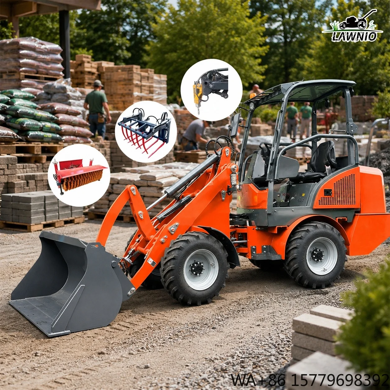 OEM ODM Support Electric Loader Dual 4kW Travel Motors  Energy Saving Eco Friendly Factory Workshop Wheel Loader