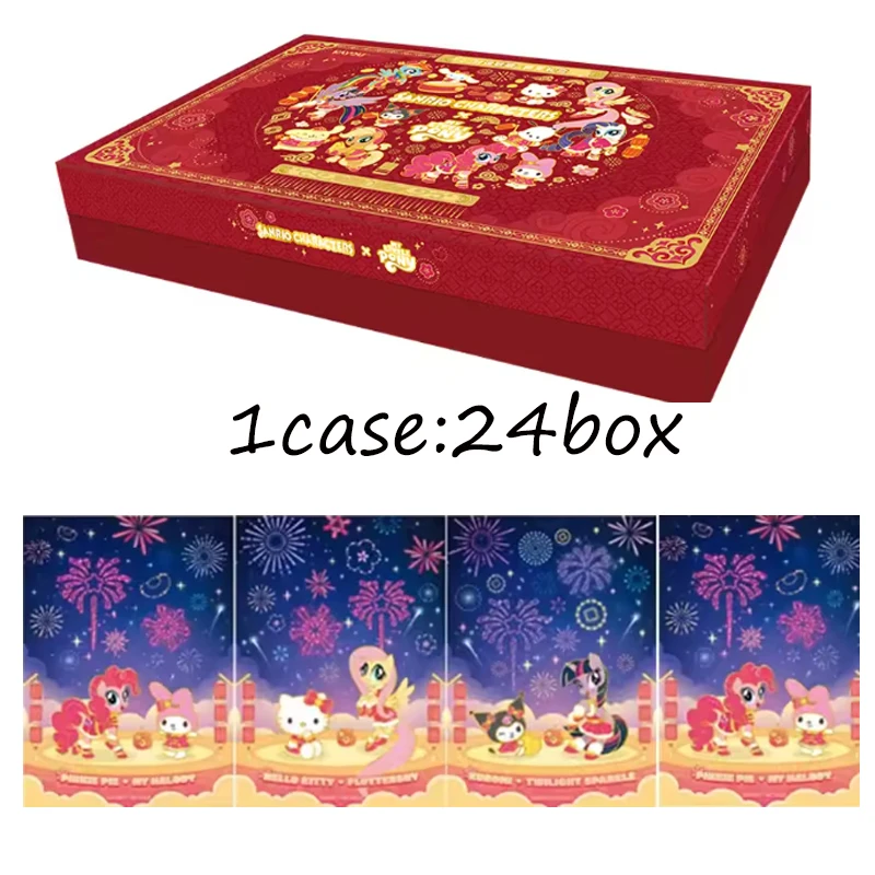 Wholesale Kayou Sanrio X My Little Pony Lucky Alliance New Year Gift Box Limited Collectible Anime Trading Cards Gift Set
