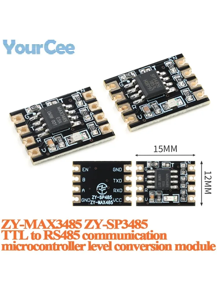 20 szt./1 szt. MAX3485 SP3485 Moduł Konwertera TTL na RS485 ZY-MAX3485 ZY-SP3485 Płytka Konwersji Poziomów Mikrokontrolera Komunikacyjnego — zdjęcie produktu 7