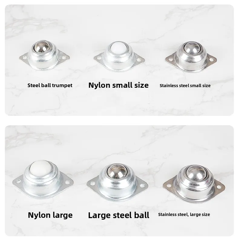 Omnidirectional ball, bullseye wheel, steel ball, stainless steel pulley, nylon steel ball, heavy-duty wheel, metal ball.