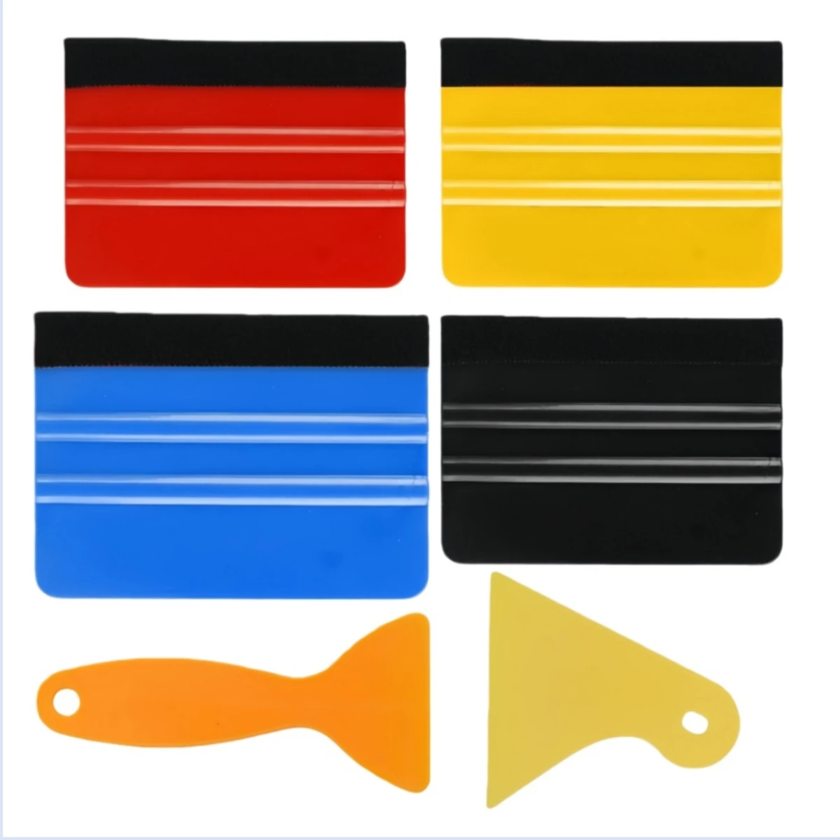 Plastic Felt Car Edge Squeegee Tool Kits Vinyl Wrap Squeegee Applicator Tool for Car Vinyl Wrap,Window Tint,Wallpaper,Sticker