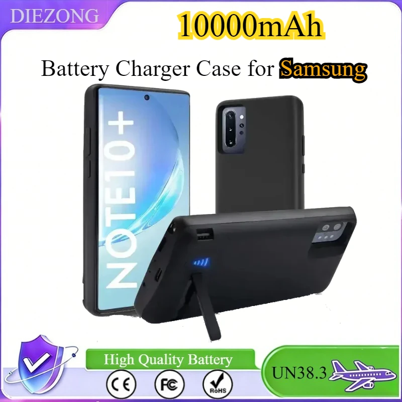 10000mAh Battery Charger Case for Samsung Galaxy S10 S20 S21 S22 + Plus Ultra Note 10 20 8 9 Portable Battery Cover Power Bank