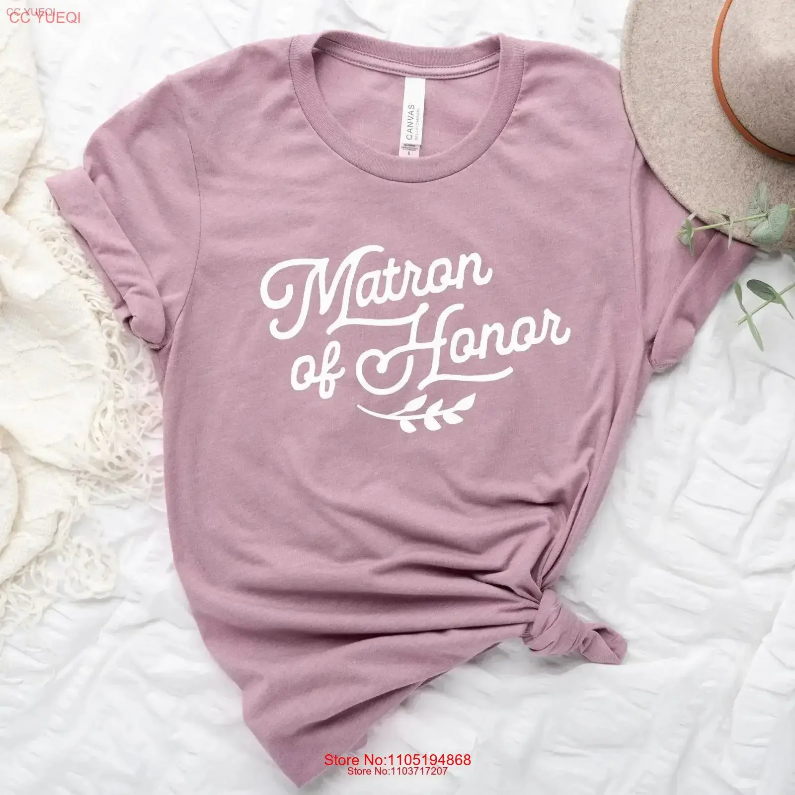 Matron of Honor Bridesmaid Wedding T Shirt Plus Size Proposal Box gift idea Matching Party vintage Washed Slightly Soft